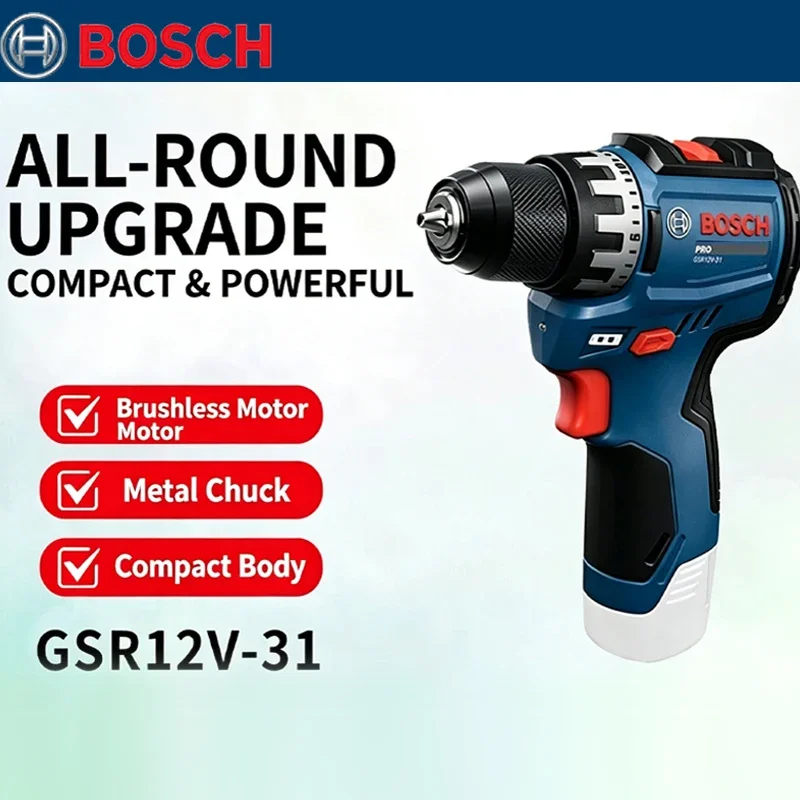Power Tools Drill - Trapano Elettrico Senza Spazzole Bosch GSR