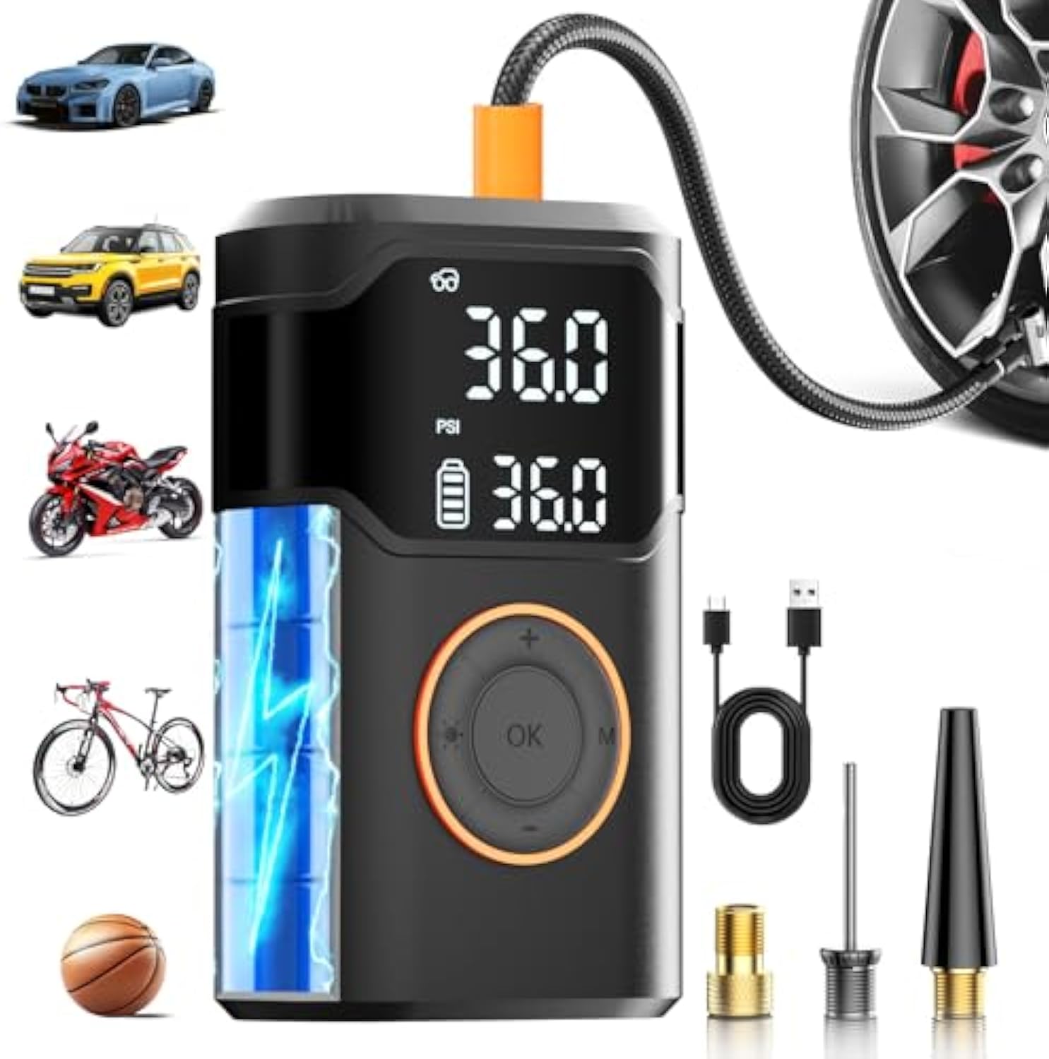 Air Compressor Mini - Gonfiatori per pneumatici con compressore per
