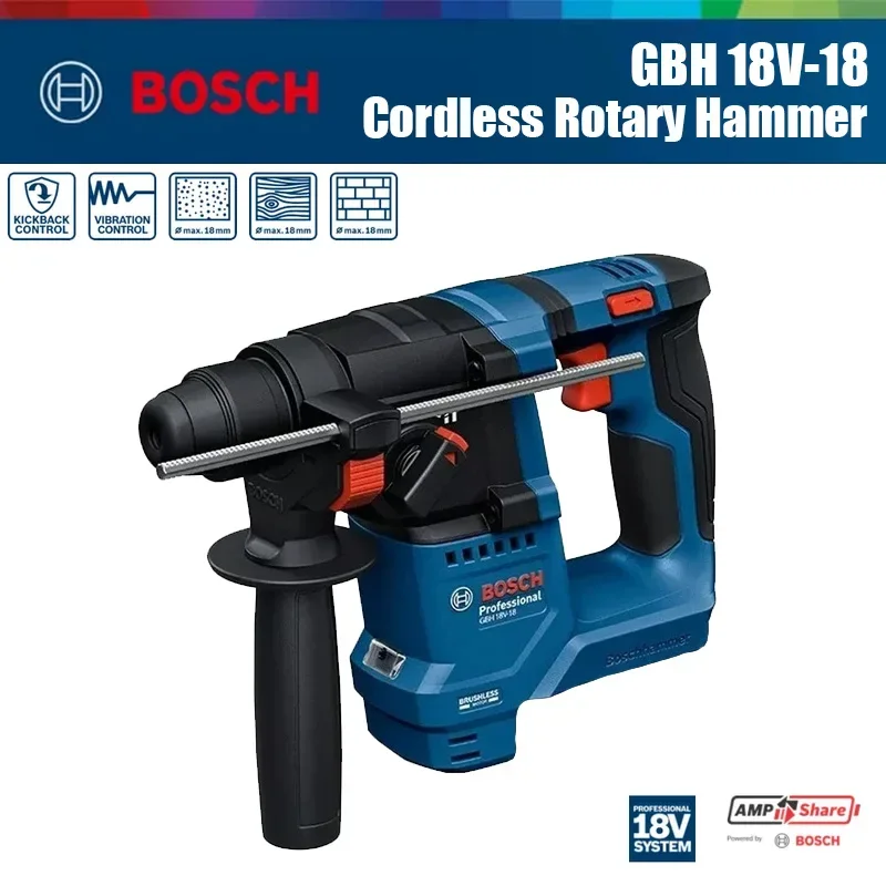Power Tools Drill - Bosch GBH 18V-18 Martello Perforatore Rotativo