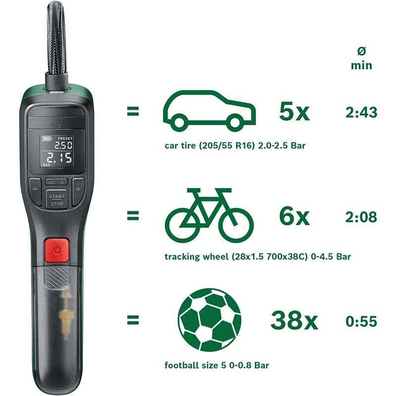 Pompa d'Aria Elettrica Bosch,  - Air Compressor Mini recensione e prezzo