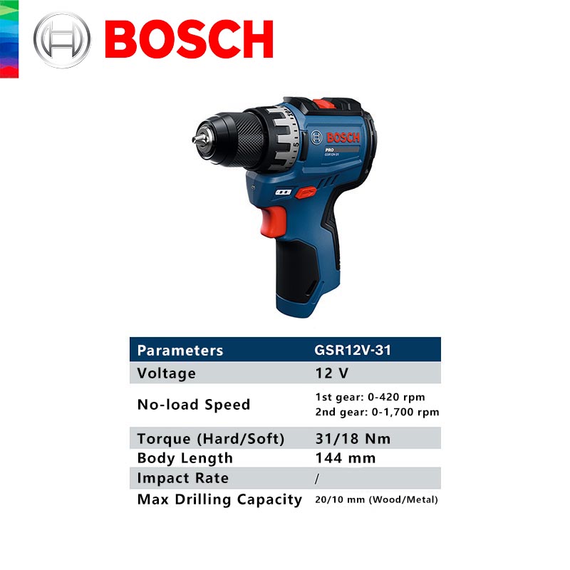 BOSCH GSR 12V-31 Professional  - Power Tools Drill recensione e prezzo