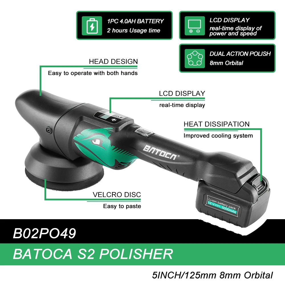 BATOCA S2 Lucidatrice per Auto - Random Orbital Sander recensione e prezzo