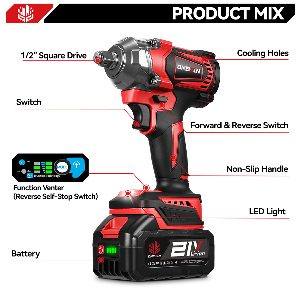 ONEVAN 1200N.M Chiave a percus - Power Tools Pink recensione e prezzo