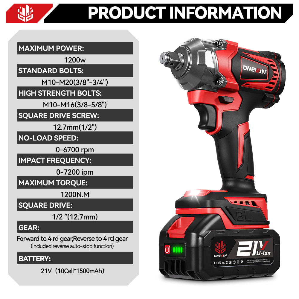 ONEVAN 1200N.M Chiave a percus - Power Tools Pink recensione e prezzo