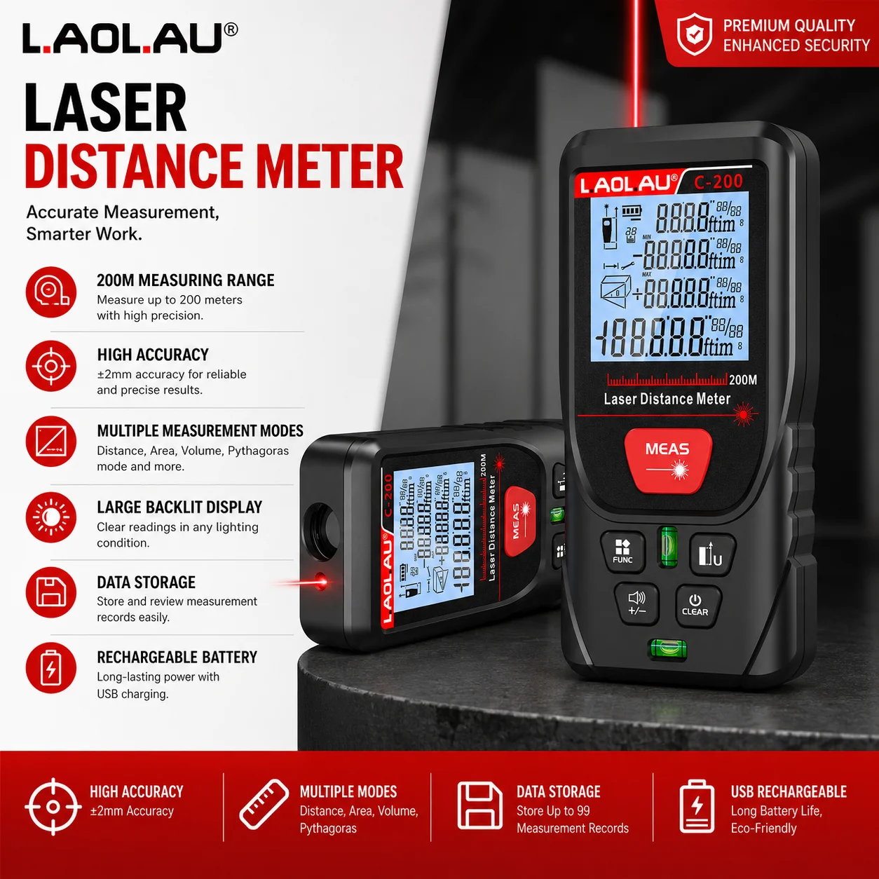 Telemetro laser digitale LAOLA - Power Tools That Are Green recensione e prezzo